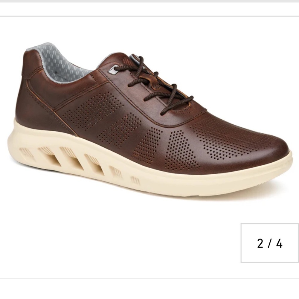 Johnston & Murphy Activate U-Throat Sneaker (Men) - Brown Full Grain size 10M
